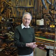 John Morris, 88, from Woodingdean, is selling his antique collection of tools