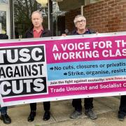 Dave Hill, left, and other TUSC candidates standing in Brighton and Hove