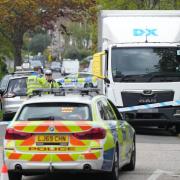 A man has been hit by a lorry
