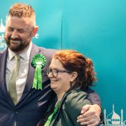 Phelim Mac Cafferty and Hannah Allbrooke after defeat in election