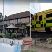 The nine-year-old girl was taken to hospital