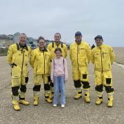 Sylvie with Newhaven Volunteer Crew (John Simcock, Katie Dusart, Will Morris, Andy Bull aka The Pie Guy and Danny Woodford.