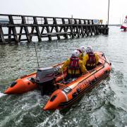 RNLI volunteers in Shoreham were called out to rescue two kayakers off the coast