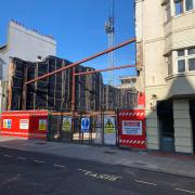 Construction is underway for the new Premier Inn in West Street