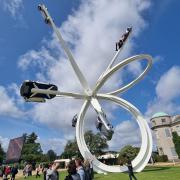 Centre piece sculpture at the Goodwood Festival of Speed