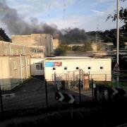 A classroom at Carden Primary School went up in flames yesterday