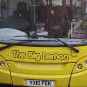 The Big Lemon bus company has apologised for one of its fleet causing delays on the A259.  File picture of one of its fleet