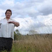 Lewes District Council has been slammed for not maintaining large parts of a cemetery. Pictured is Dawn Barnett