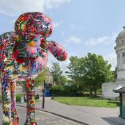Police are appealing for witnesses after the sculpture was vandalised on the launch day of a charity art trail