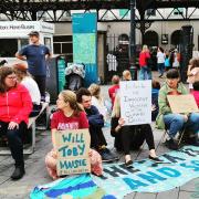 Mothers Rebellion outside Brighton Station on Saturday