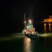 The yacht was brought to safety by RNLI volunteers