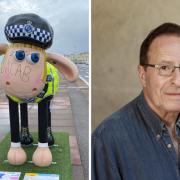 Peter James has criticised the damage to Shaun the Sheep charity statues
