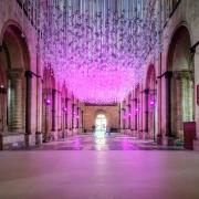15,000 paper doves in Chichester Cathedral