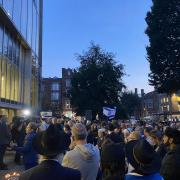 A vigil was held outside Hove Town Hall