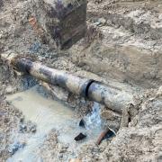 Residents were without water due to a burst water main