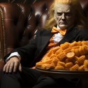 Donald Trump as pumpkin man