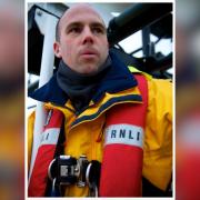 Lee Blacknell is celebrating 20 years volunteering with Newhaven RNLI
