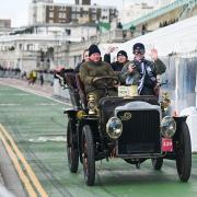Veteran Car Rally arriving in Brighton