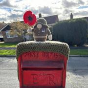 The postbox topper in Holly Drive
