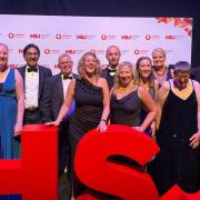 Members of Definition Health and Royal Surrey NHS Foundation Trust celebrate their win