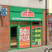 Papa Johns Pizza in Lewes Road, Brighton