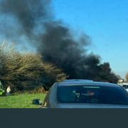 Updates as A259 closed due to lorry fire