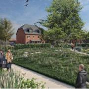 Plans have been submitted for 247 in a South Downs village