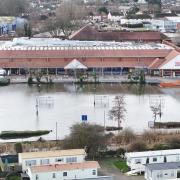 Flooding at the Tesco superstore in February