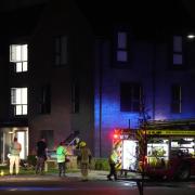 Fire crews were called to an apartment block in Pease Pottage in the early hours of the morning