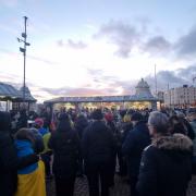 There was a candelight vigil for Ukraine in Brighton at the weekend