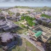 The University of Sussex recreated in the block-based game Minecraft