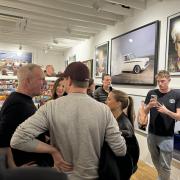 Fatboy Slim at the photography exhibition at Enter Gallery