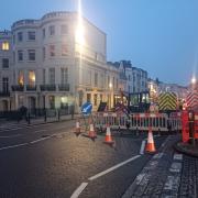 Part of Western Road in Hove is closed for maintenance works