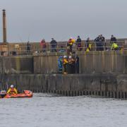 Emergency services were called to reports of a person in difficulty in the water