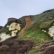 Another section of the cliffs near Newhaven have crumbled this week
