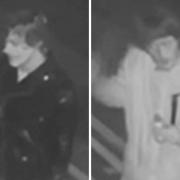 Two men are wanted in an arson investigation