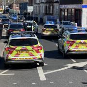 Sussex Police were called to a report of supermarket staff being threatened by a suspected shoplifter