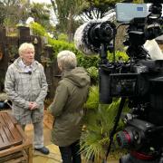 Geoff being interviewed by Juliette Parkin
