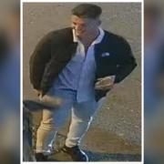 Sussex Police have issued a CCTV image of a man they wish to speak to after an assault
