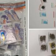 Drugs and cash were seized by armed police in Hove