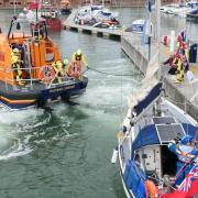 The RNLI rescued a sailor from a stricken yacht