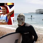 Dame Kelly Holmes is joining a Surfers Against Sewage protest at Brighton's West Pier