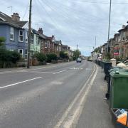 Wheelie bins on Trafalgar Road