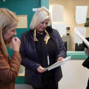 PCC Katy Bourne with volunteer ICVs.