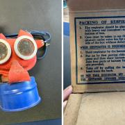 Dating to approximately 1941, the mask was brought to an antiques roadshow in Portslade