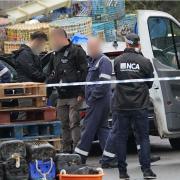 Police at the drug-related incident in Sovereign Harbour