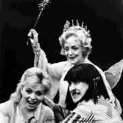 Spike Milligan hamming it up in Chichester's panto in 1984