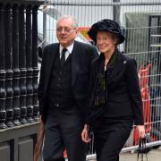 Sir Peter and Virginia Bottomley arrive at Margaret Thatcher's funeral – John Stillwell/PA Wire