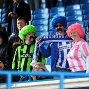 Fans at the Leeds v Albion match on Saturday, April 27