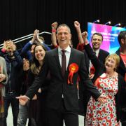 Peter Kyle and supporters celebrate his general election win